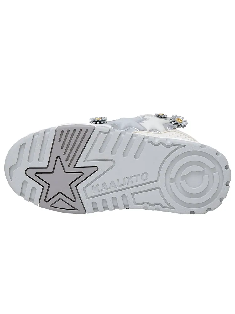Кроссовки KAALIXTO x METAIDAISY Skateboarding Low 'Grey White' — изображение 6 из 6, серый