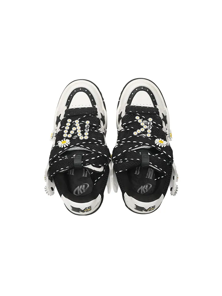 Кроссовки KAALIXTO x METAIDAISY Skateboarding Low 'White Black' — изображение 4 из 6, белый