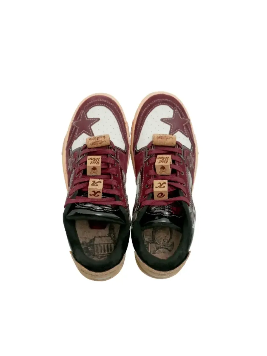 Кроссовки KAALIXTO Skateboarding Low 'Red Wine' — изображение 4 из 6, бордовый