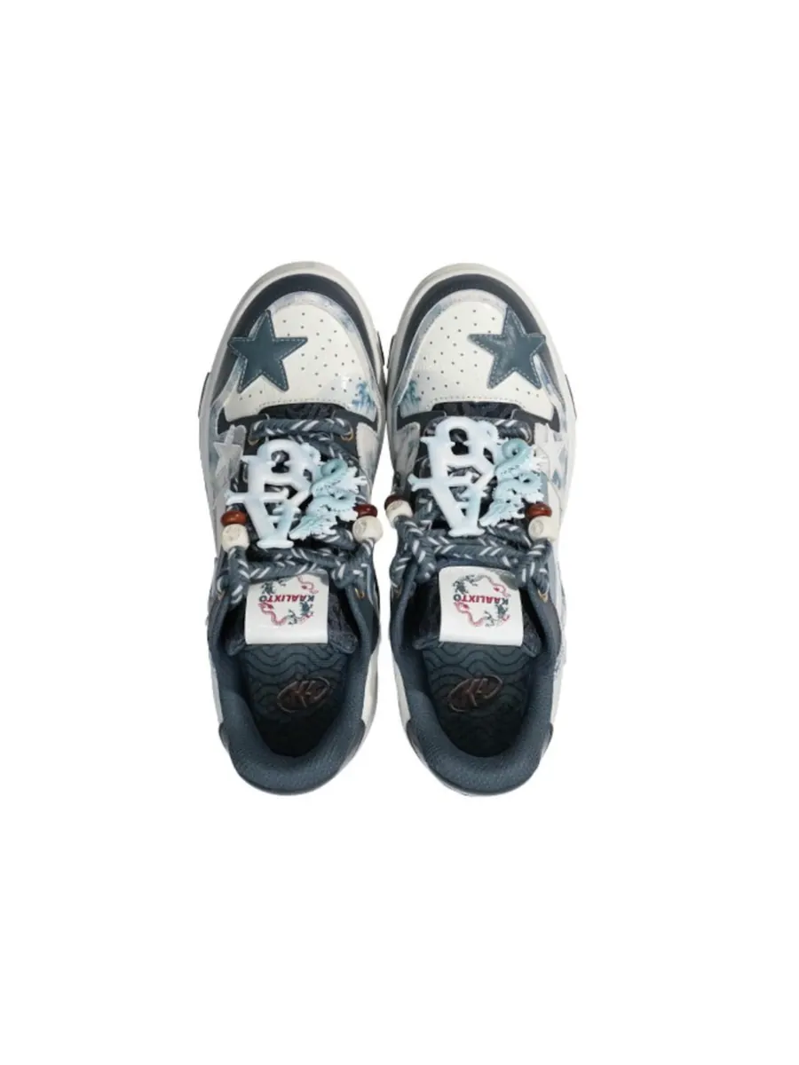 Кроссовки KAALIXTO Skateboarding Low 'Azure Dragon' — изображение 4 из 5, синий