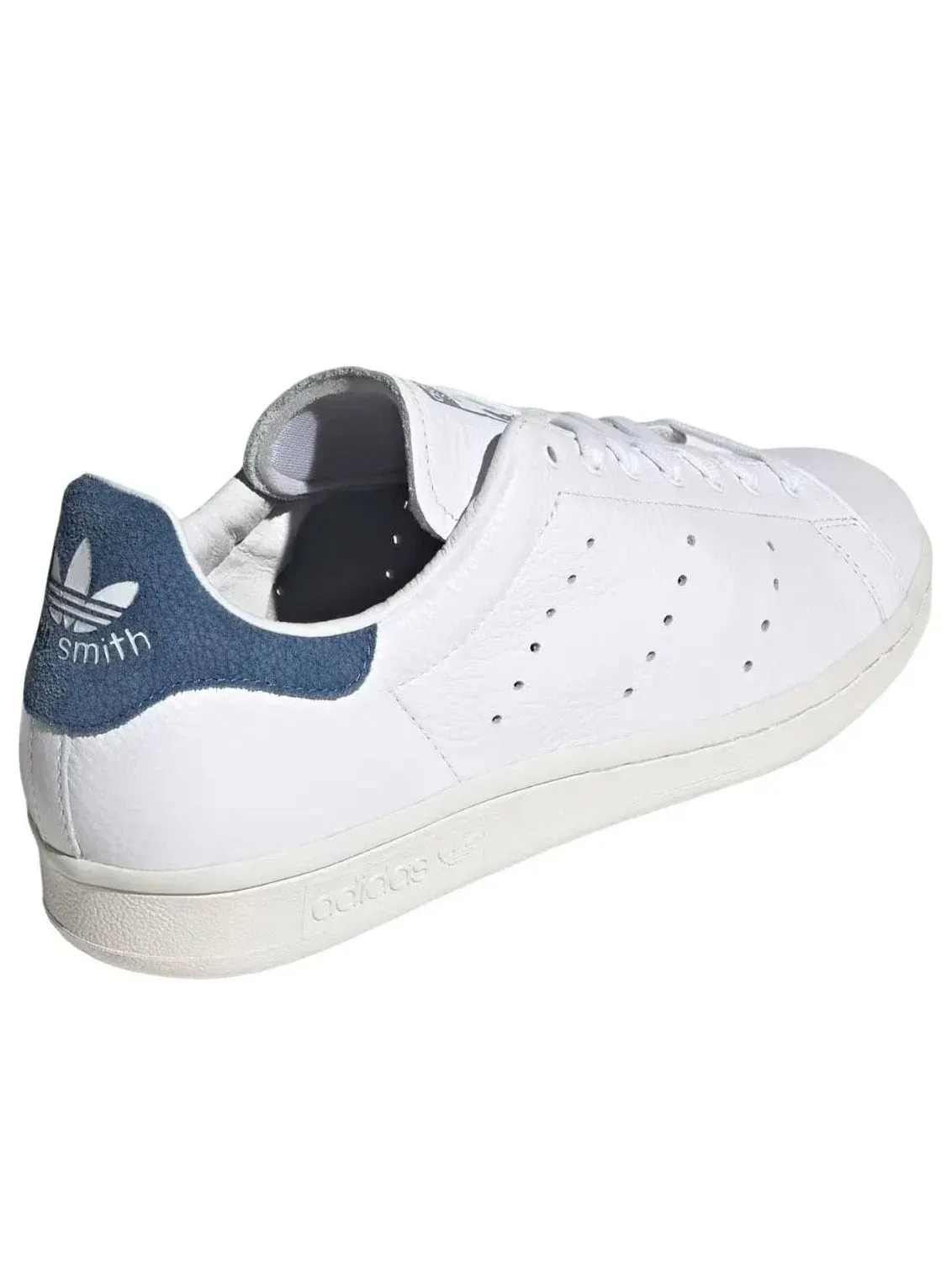 Мужские кроссовки с кожаным верхом Stan Smith Cloud White Focus Blue Adidas — изображение 5 из 5, белый