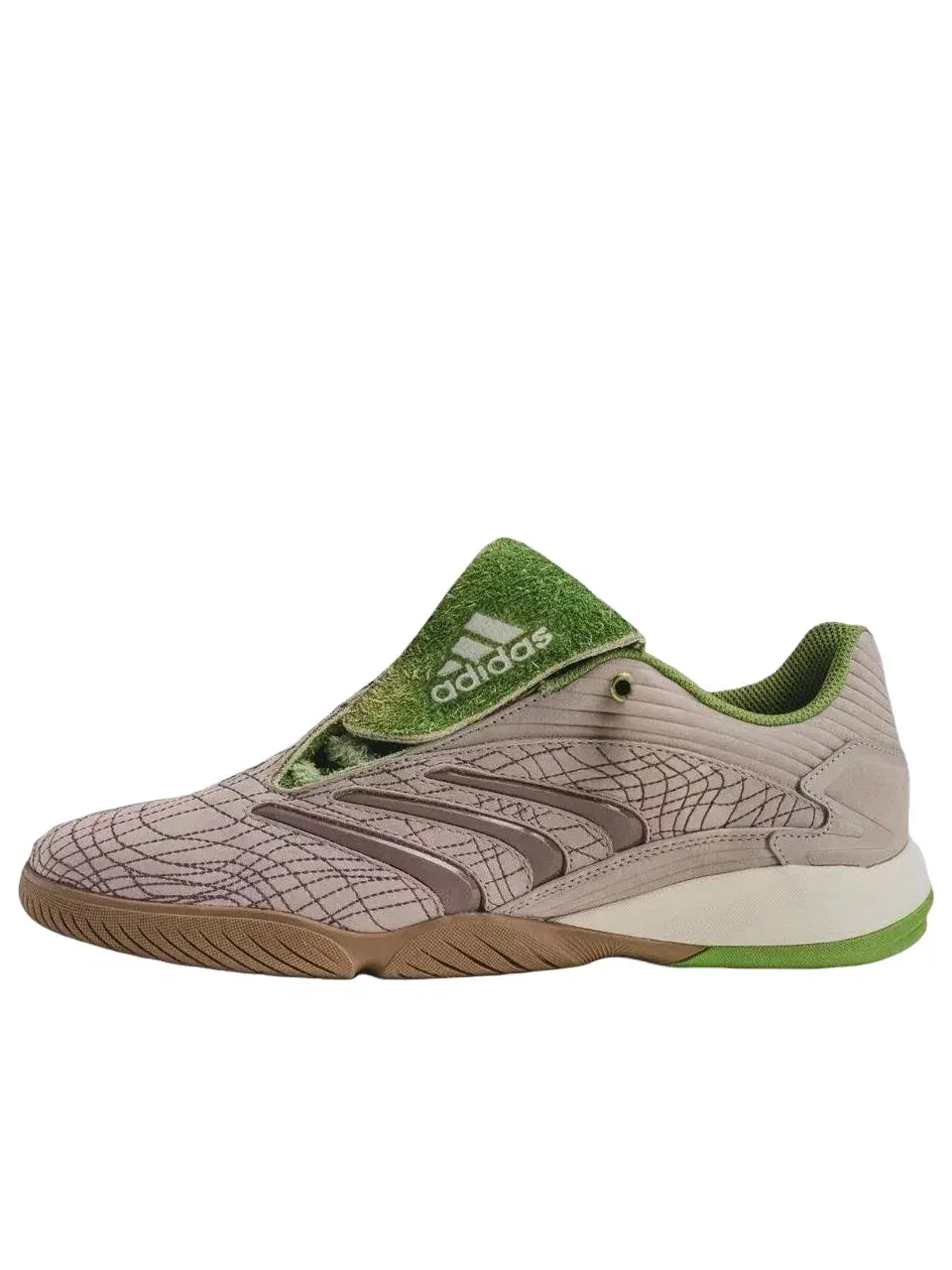 Мужские кроссовки с кожаным верхом Predator Sala Grassroots Adidas — изображение 1 из 3, серый