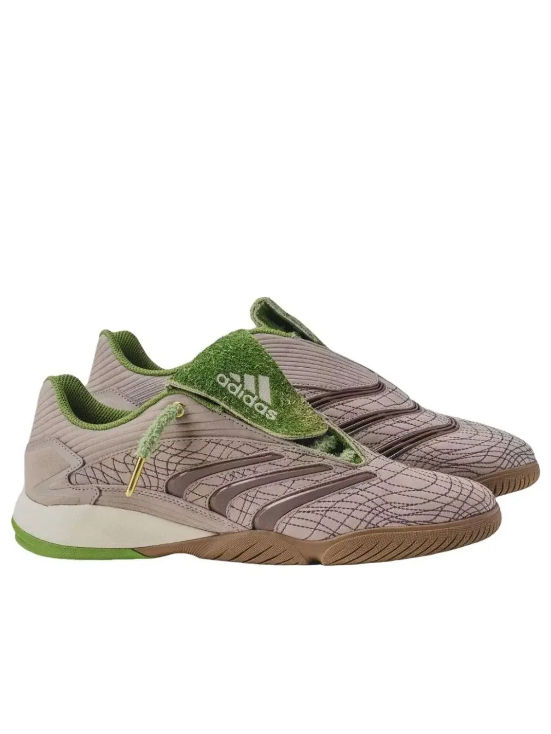 Мужские кроссовки с кожаным верхом Predator Sala Grassroots Adidas — изображение 3 из 3, серый
