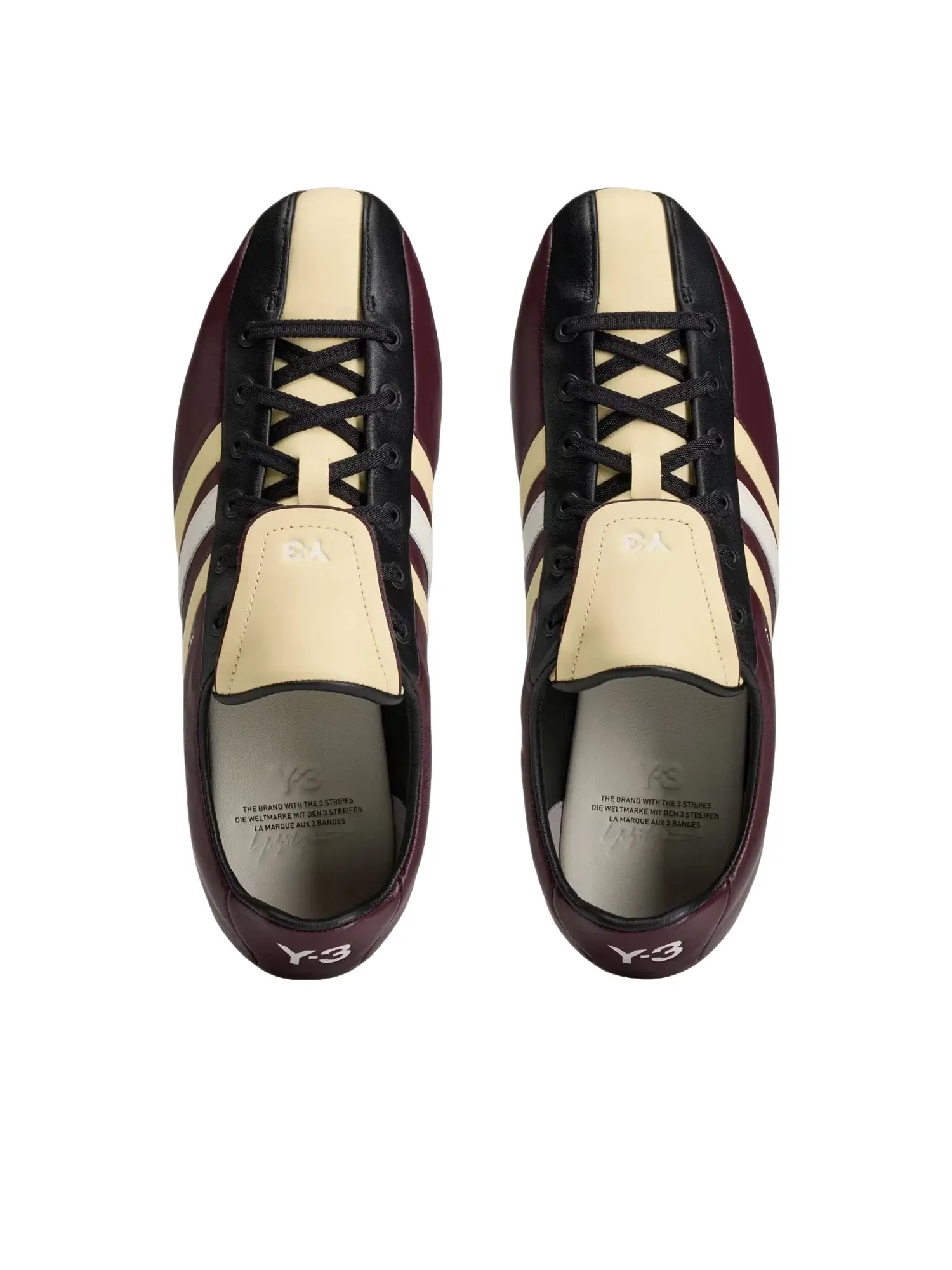 Мужские кроссовки с кожаным верхом Y-3 Night Red Black Easy Yellow Adidas — изображение 3 из 5, красный