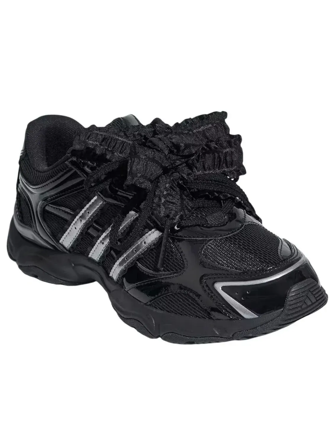 Женские кроссовки с закрытой шнуровкой Whisper Glide Adidas — изображение 4 из 5, черный