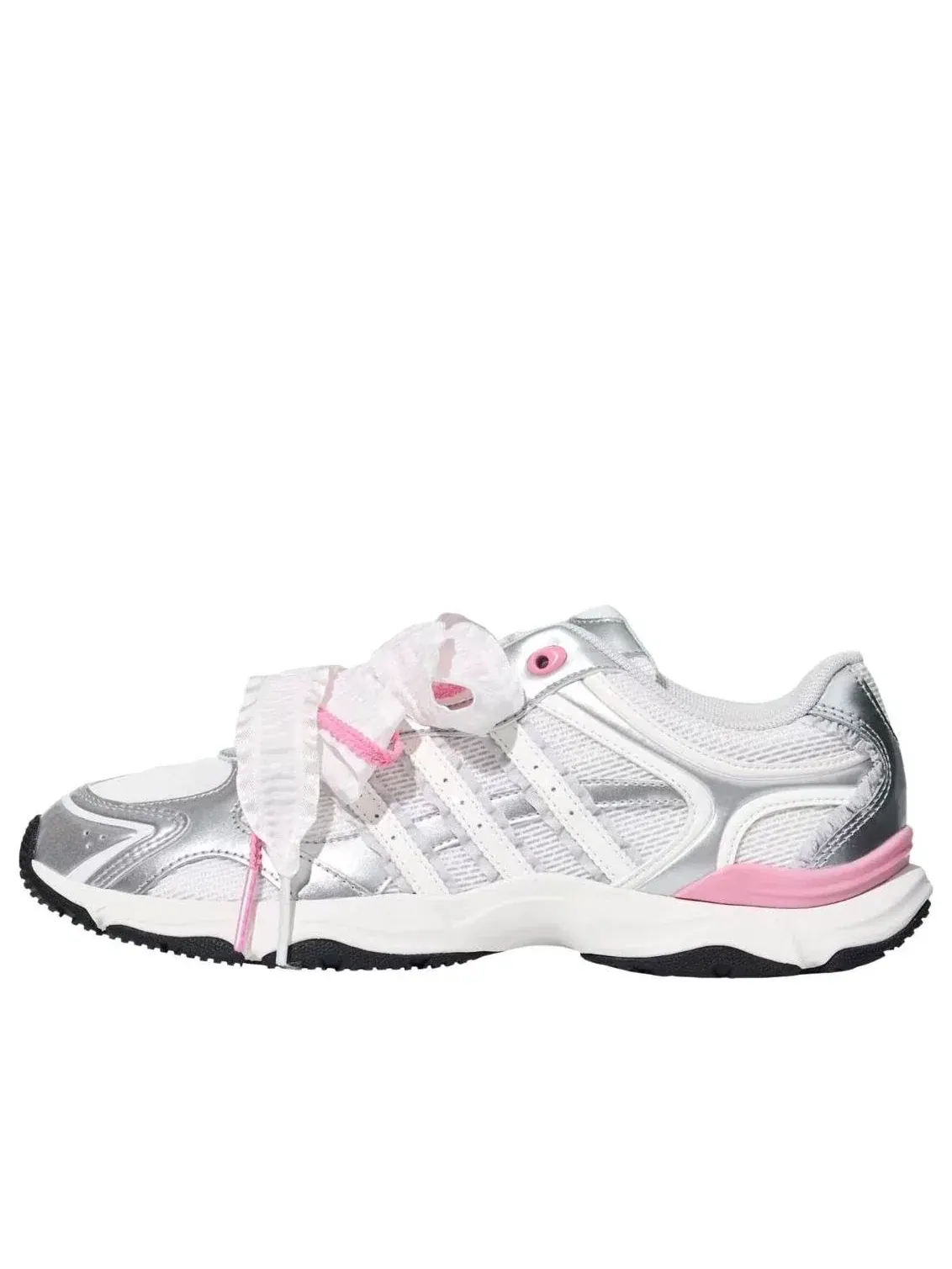 Женские кроссовки с низким верхом Whisper Glide Adidas — изображение 1 из 4, серебряный