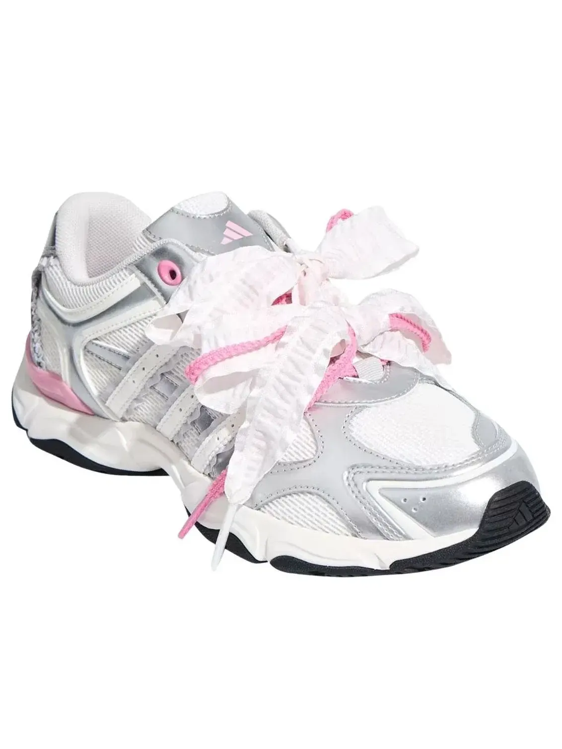 Женские кроссовки с низким верхом Whisper Glide Adidas — изображение 2 из 4, серебряный
