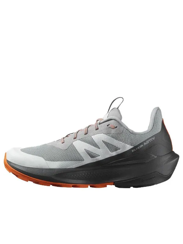 Кроссовки elixir activ gore-tex 'sharkskin' Salomon — изображение 1 из 4, серый/оранжевый/черный