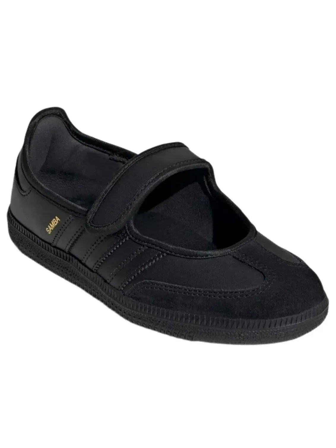 Женские кроссовки Samba Jane Triple Black Adidas — изображение 4 из 5, черный