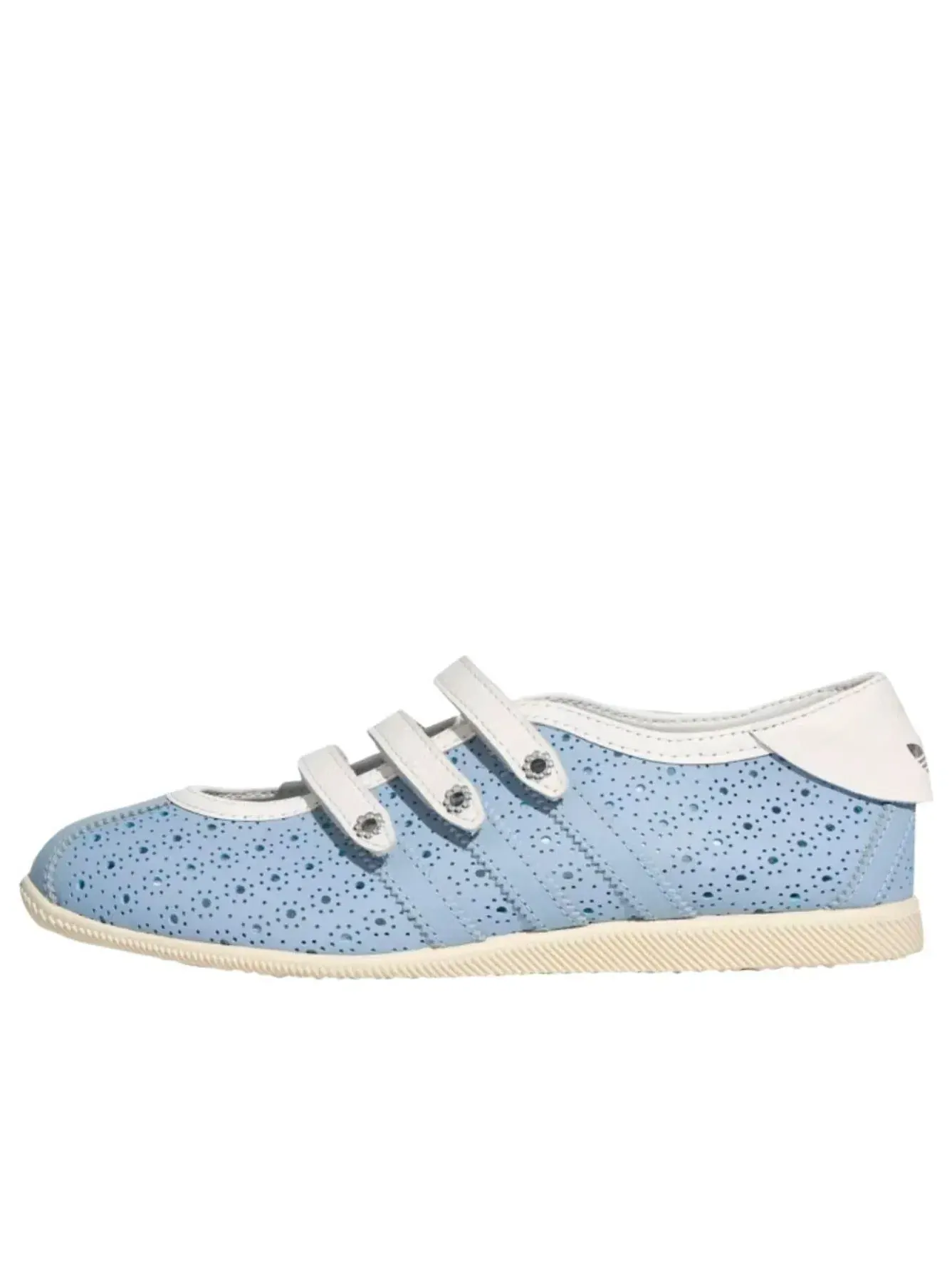 Женские кроссовки-балетки с ремешком на липучке Anfu Mary Jane Adidas — изображение 1 из 6, синий