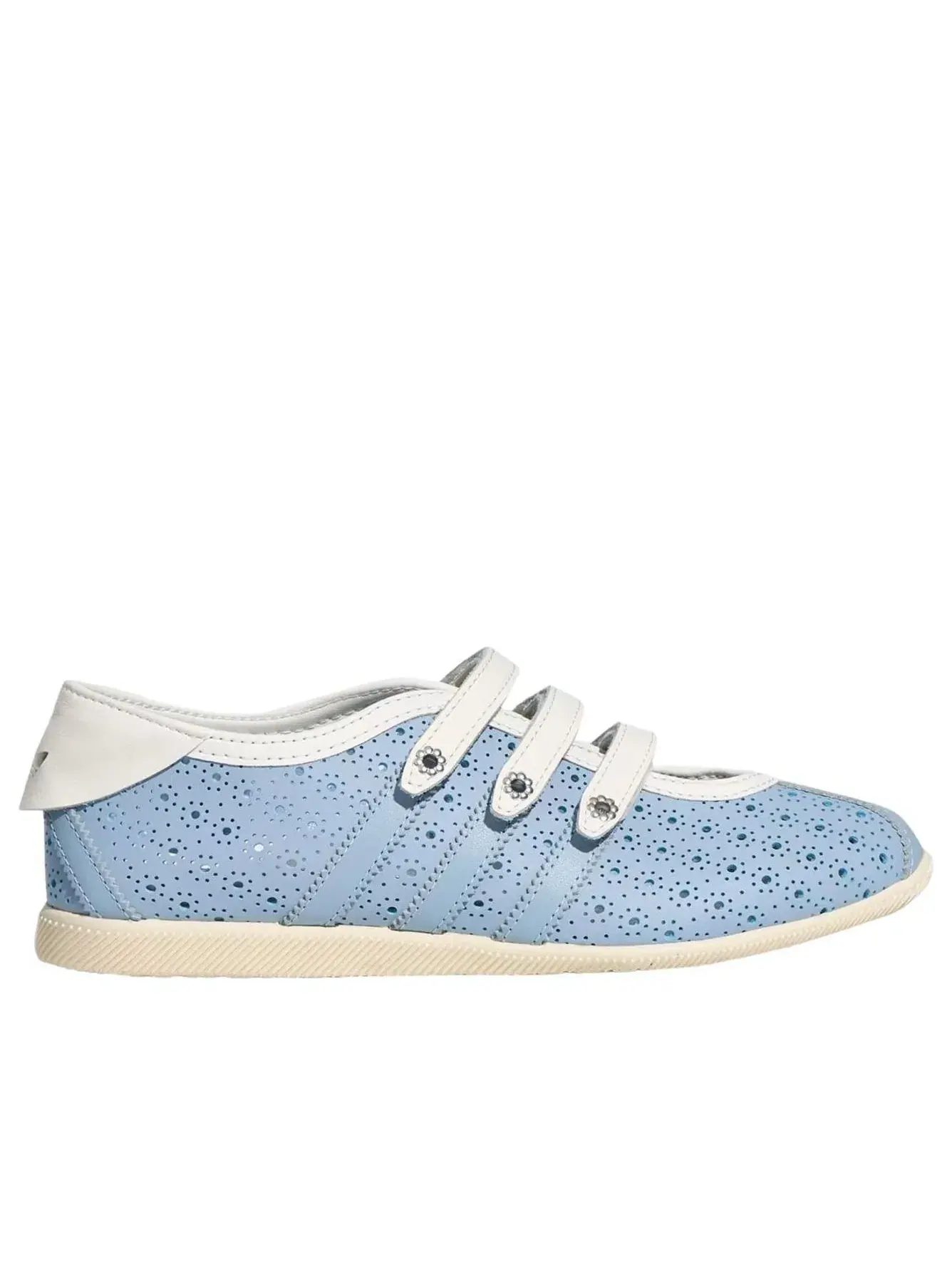 Женские кроссовки-балетки с ремешком на липучке Anfu Mary Jane Adidas — изображение 6 из 6, синий