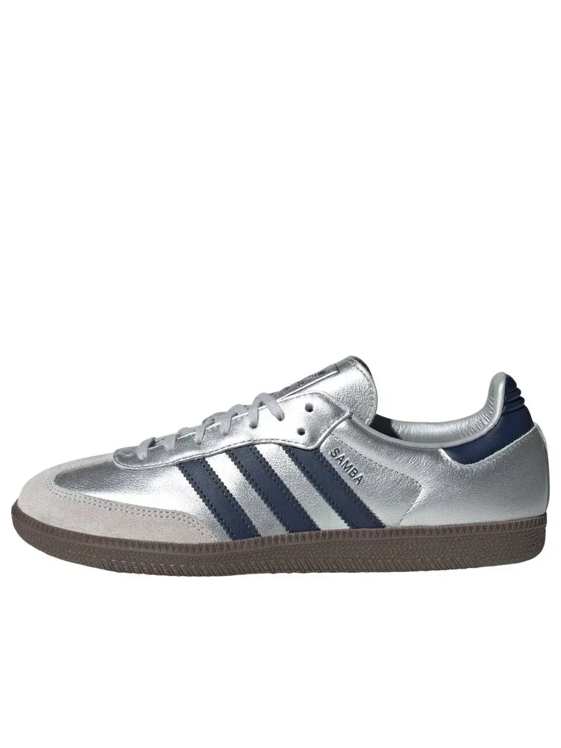 Кроссовки Adidas Samba OG 'Matte Silver Night Indigo Gum' — изображение 1 из 5, серебряный