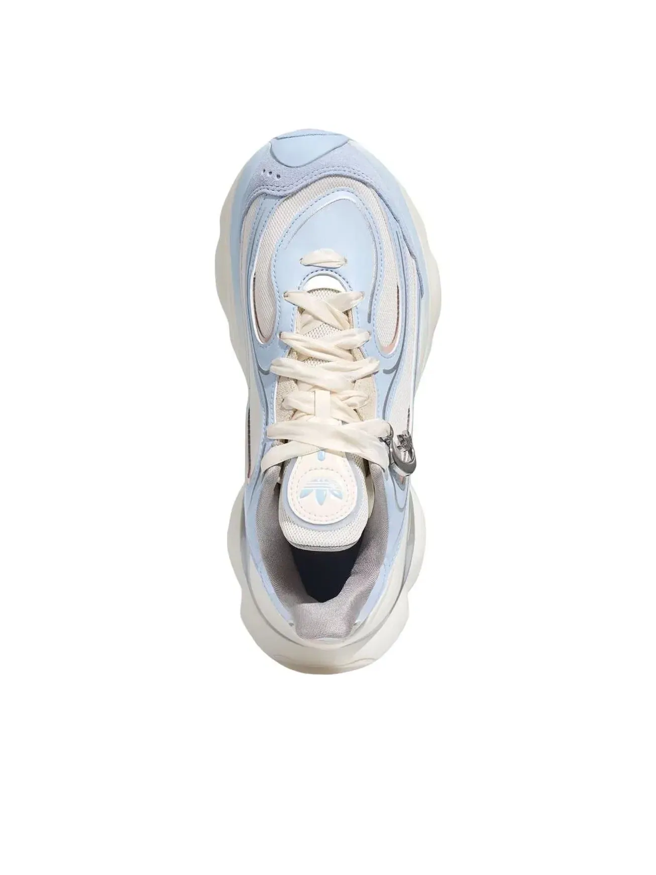Женские кроссовки с шнуровкой Core White Crystal Sky Adidas — изображение 2 из 5, синий