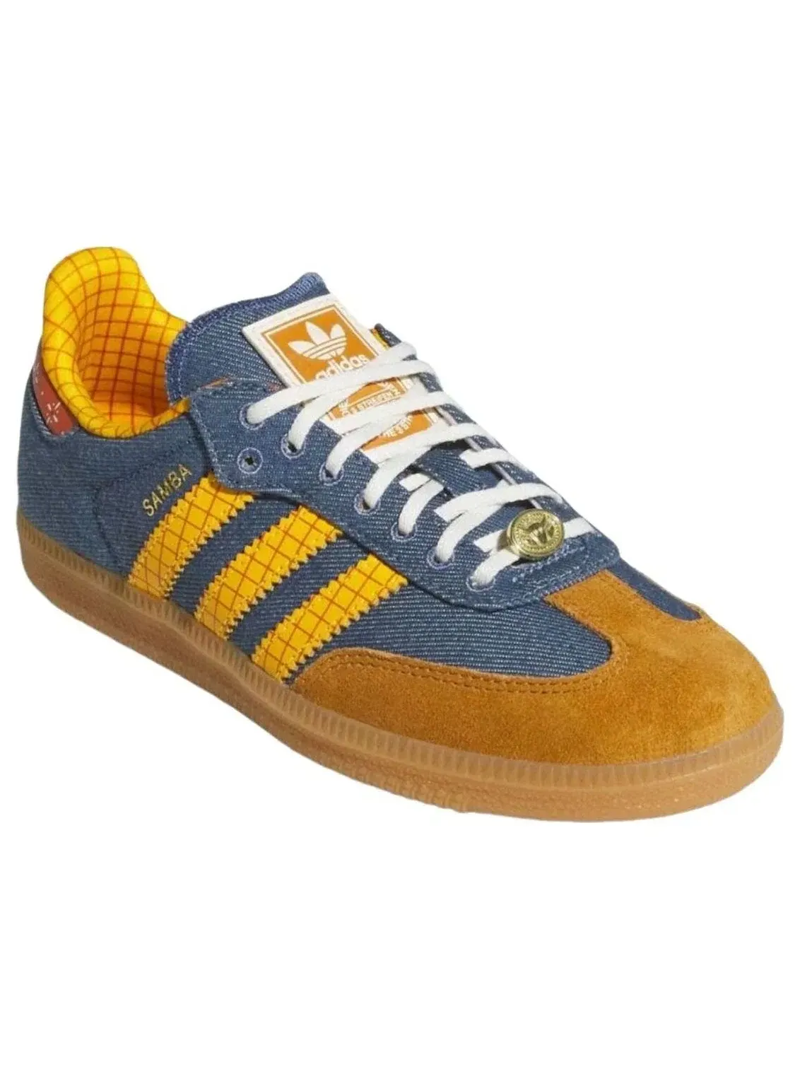 Мужские кроссовки с принтом Samba Woody Adidas — изображение 2 из 5, синий