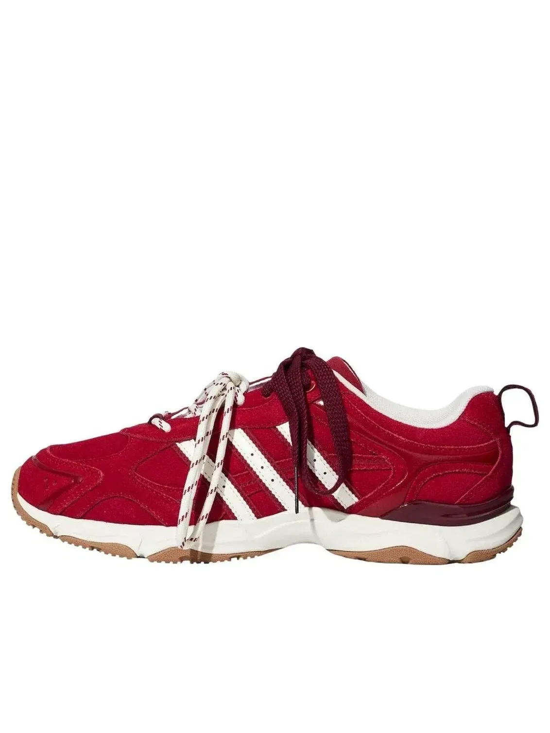 Женские кроссовки с замшевым верхом Whisper Glide Adidas — изображение 1 из 5, красный