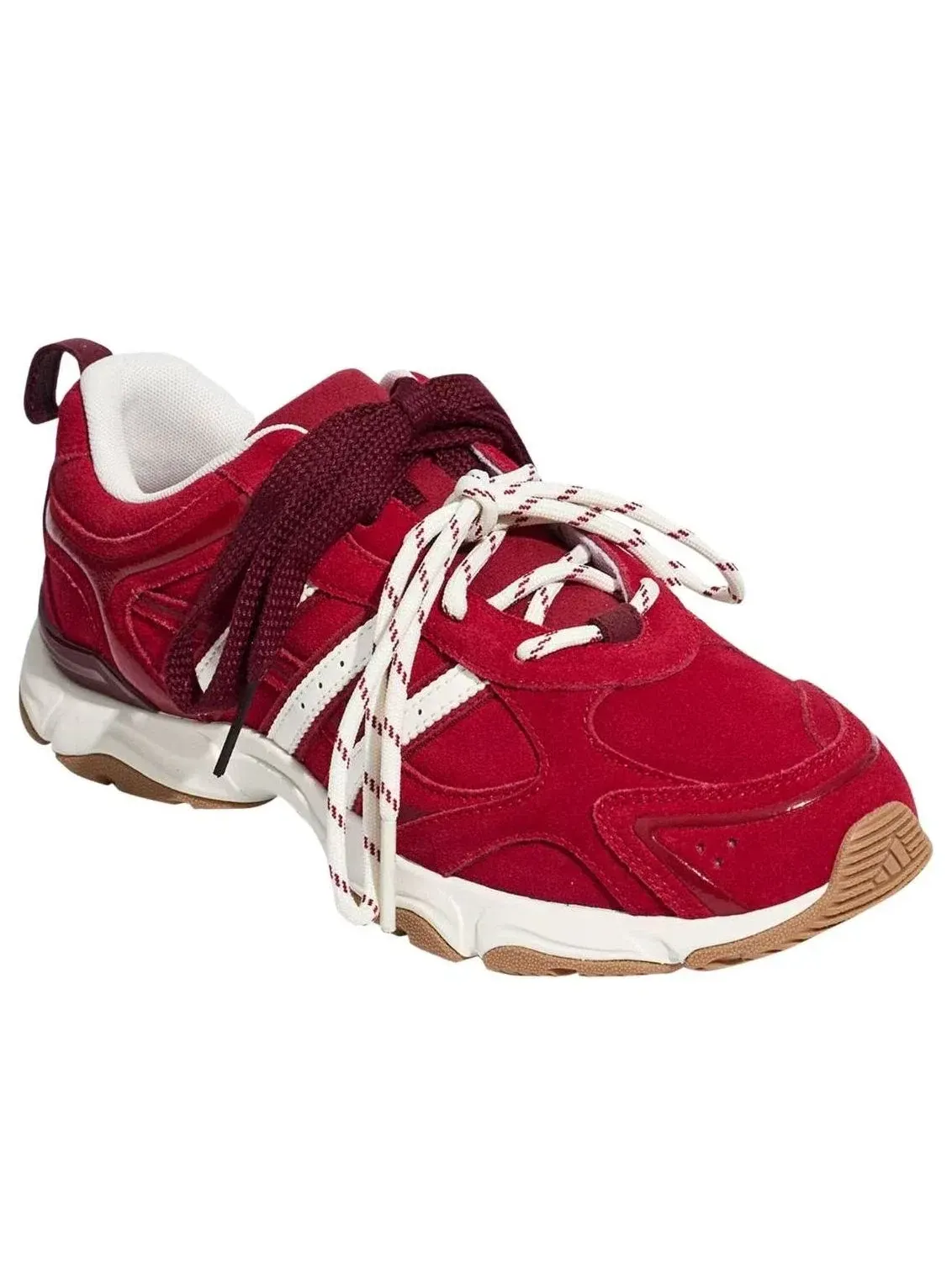Женские кроссовки с замшевым верхом Whisper Glide Adidas — изображение 2 из 5, красный