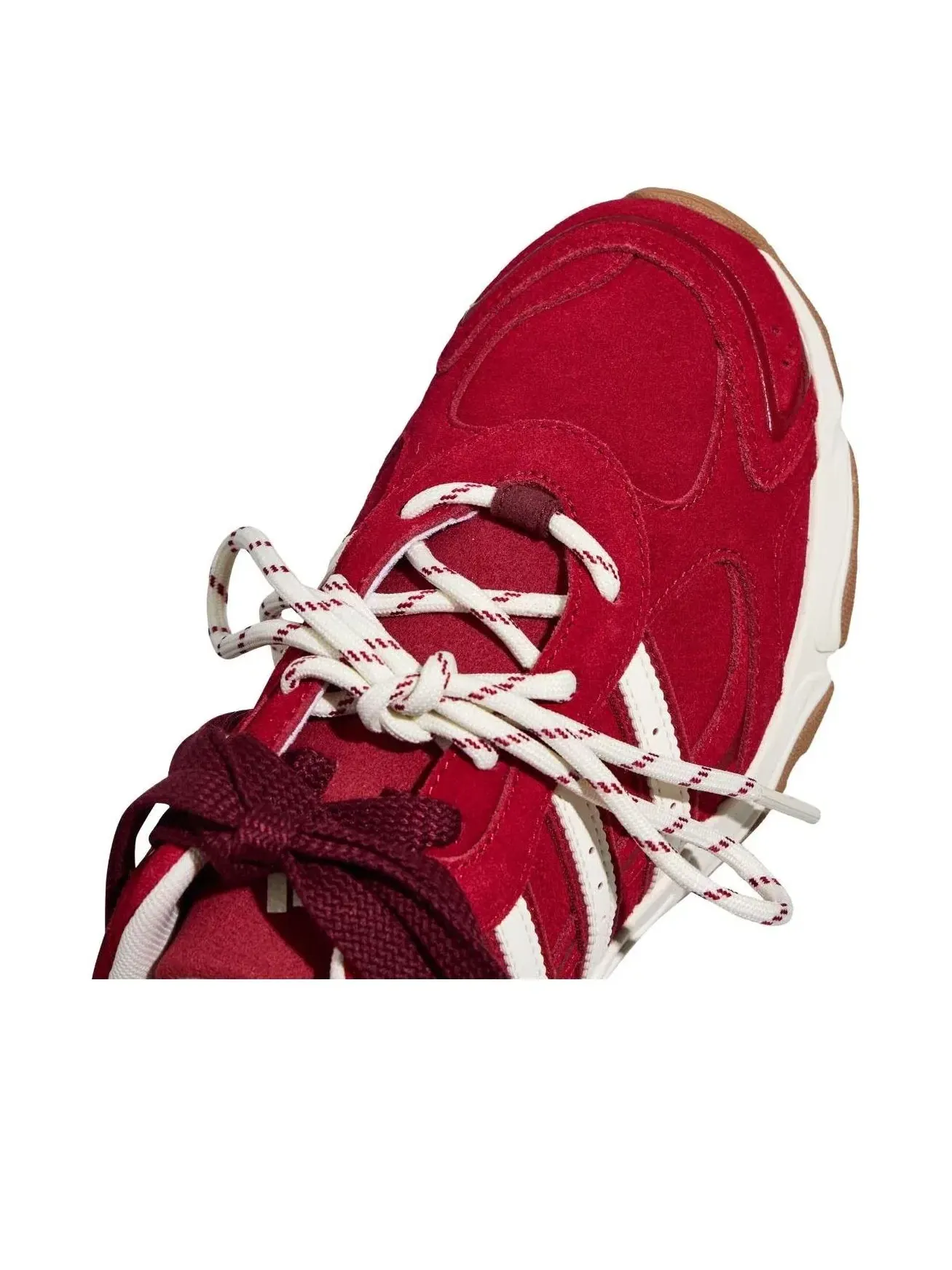 Женские кроссовки с замшевым верхом Whisper Glide Adidas — изображение 4 из 5, красный