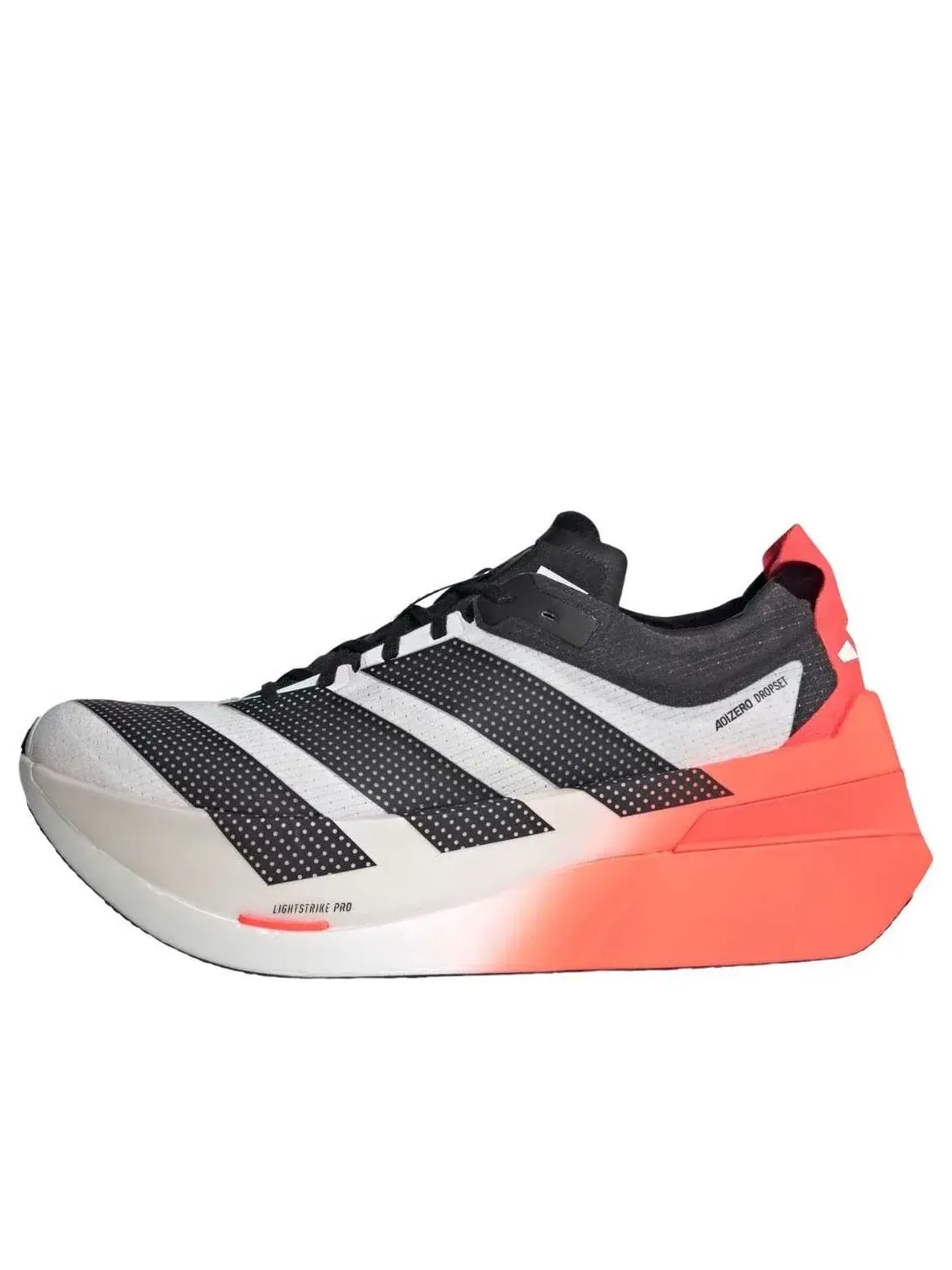 Кроссовки Adidas Adizero Dropset Elite 'White Solar Red Black' LA6218 — изображение 1 из 5, белый