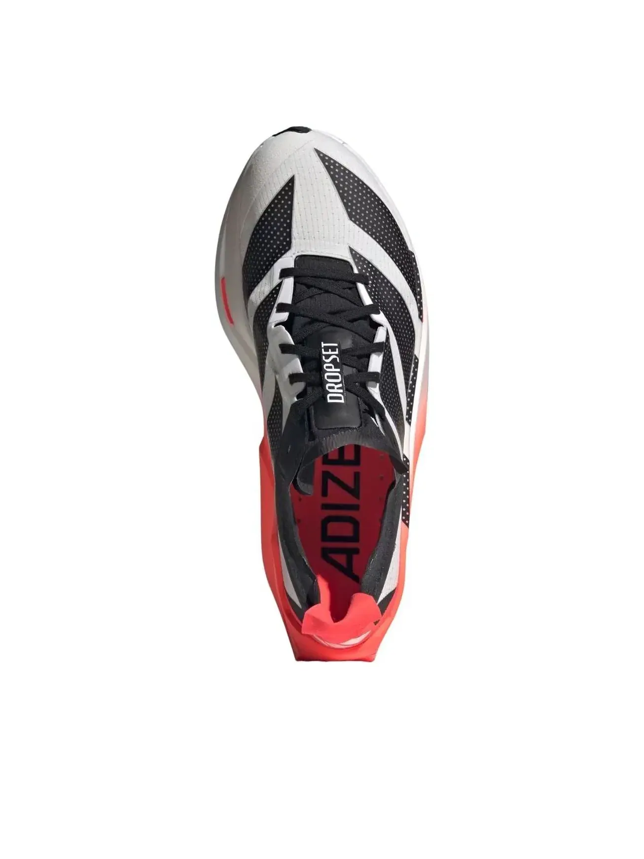 Кроссовки Adidas Adizero Dropset Elite 'White Solar Red Black' LA6218 — изображение 2 из 5, белый