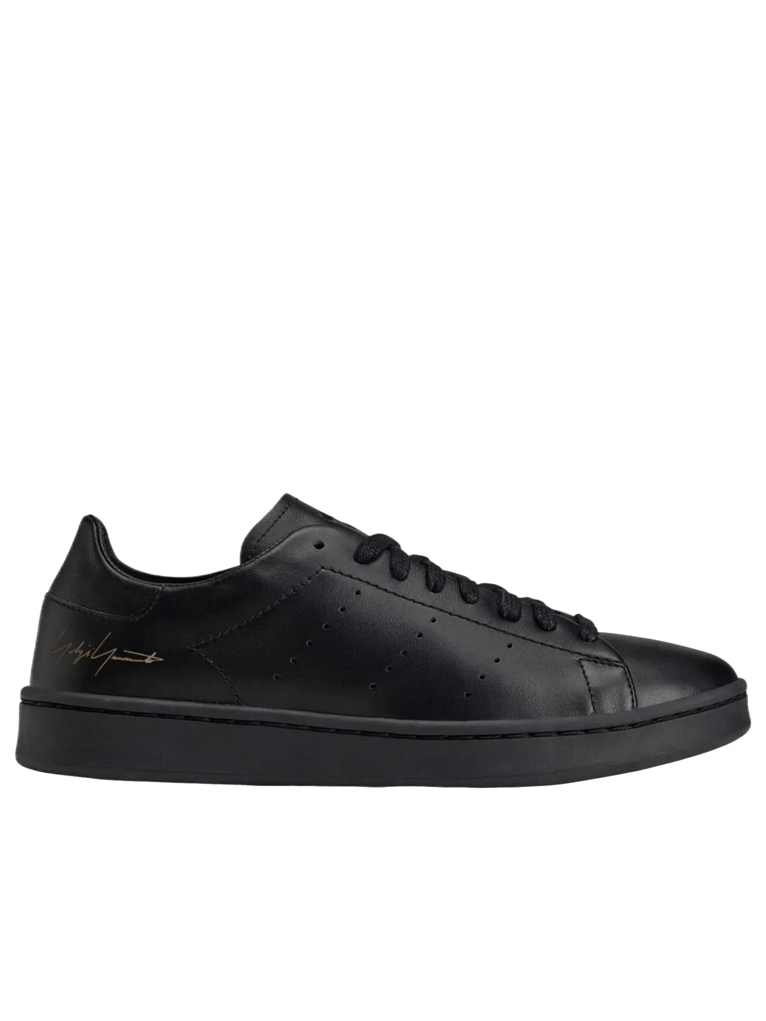 Мужские кроссовки с кожаным верхом Y-3 Stan Smith Adidas — изображение 2 из 6, черный