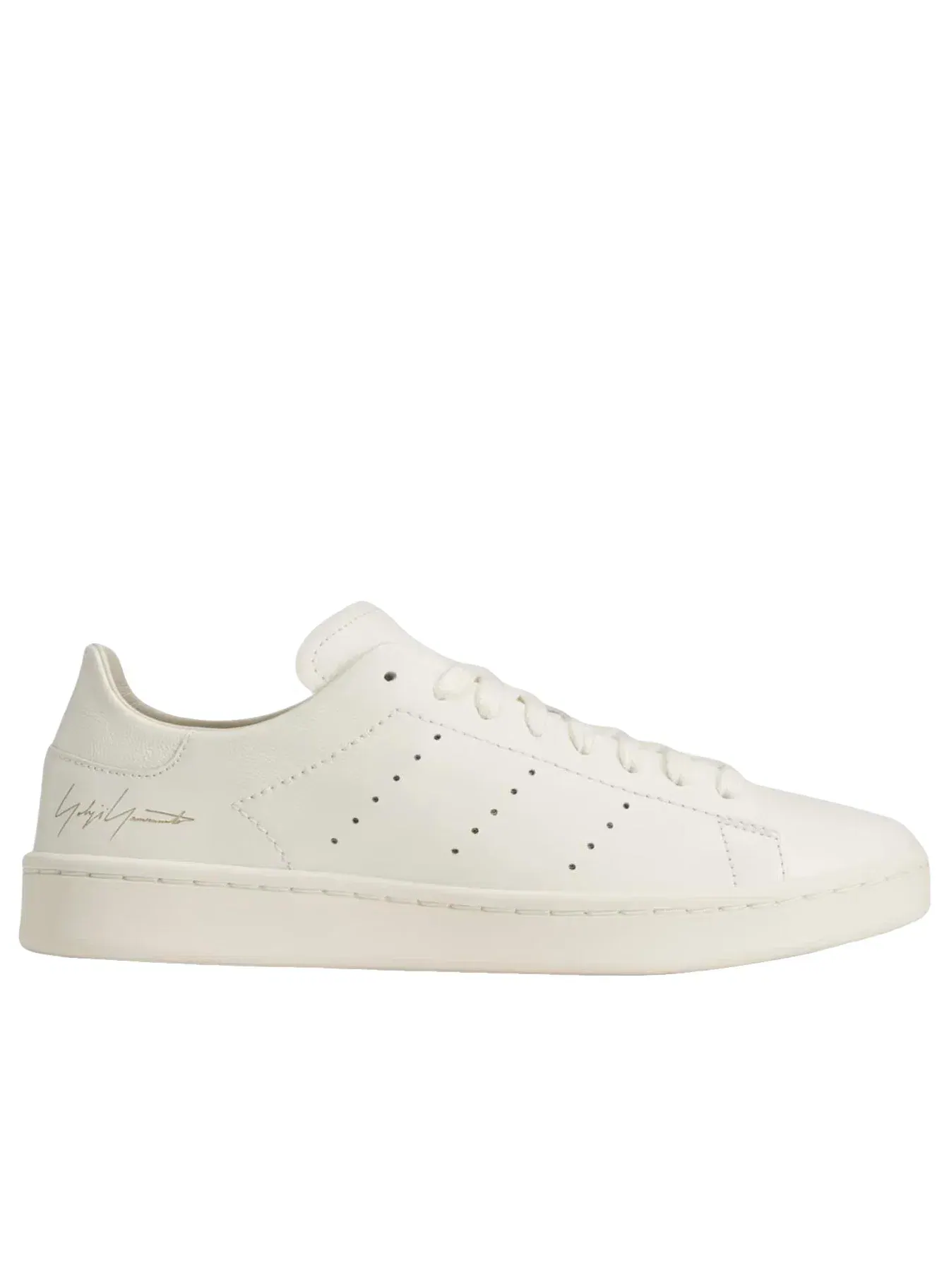 Мужские кроссовки с кожаным верхом Y-3 Stan Smith Adidas — изображение 2 из 7, белый