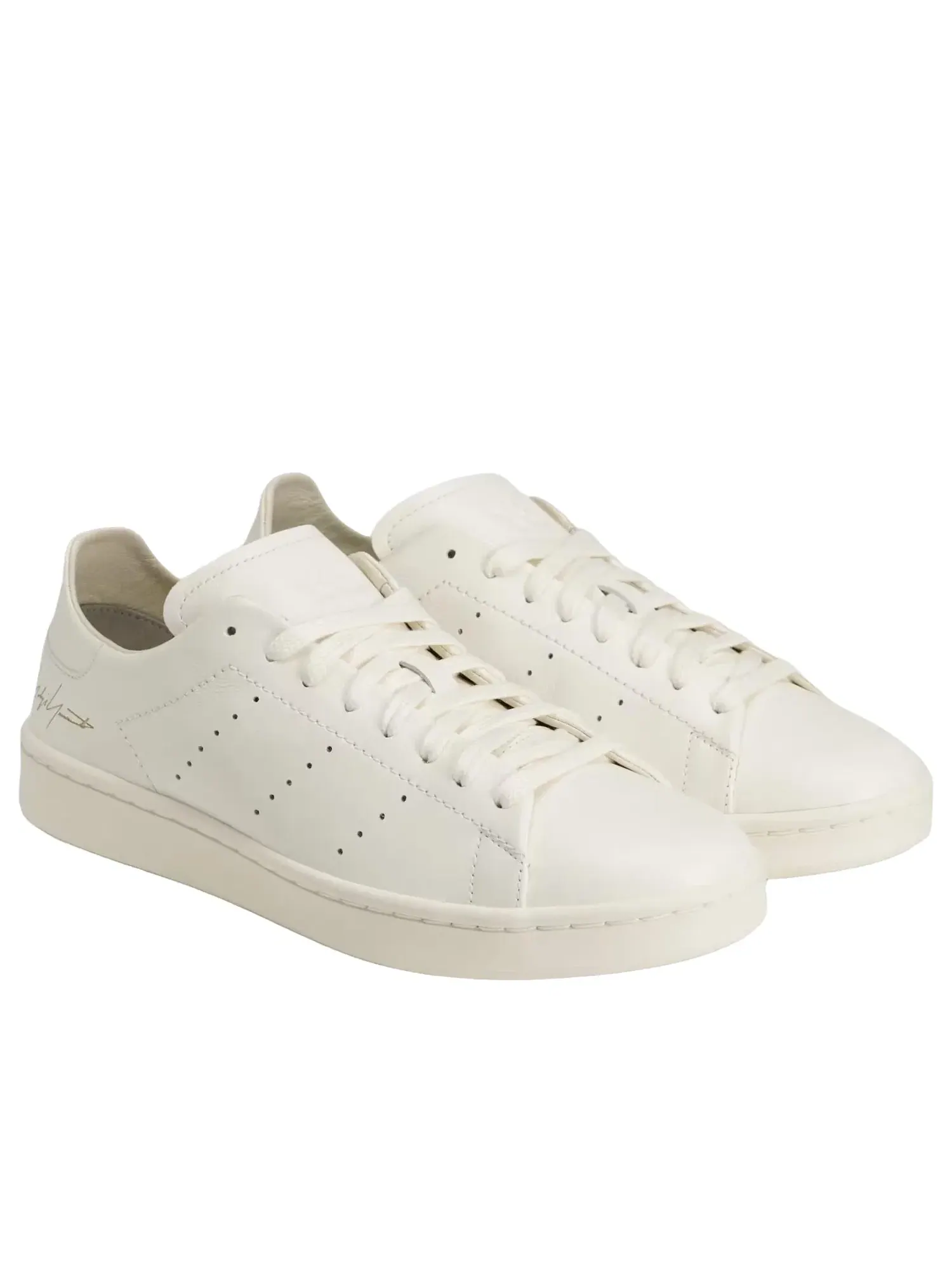 Мужские кроссовки с кожаным верхом Y-3 Stan Smith Adidas — изображение 4 из 7, белый