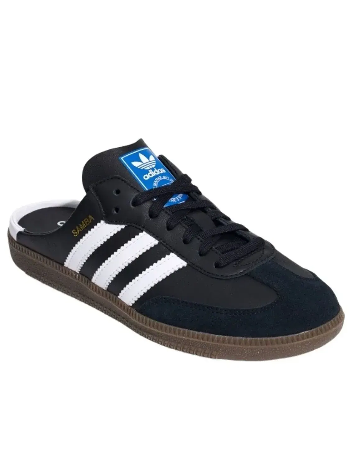 Женские сандалии-мюли с закрытым носком Samba Black White Adidas — изображение 2 из 5, черный