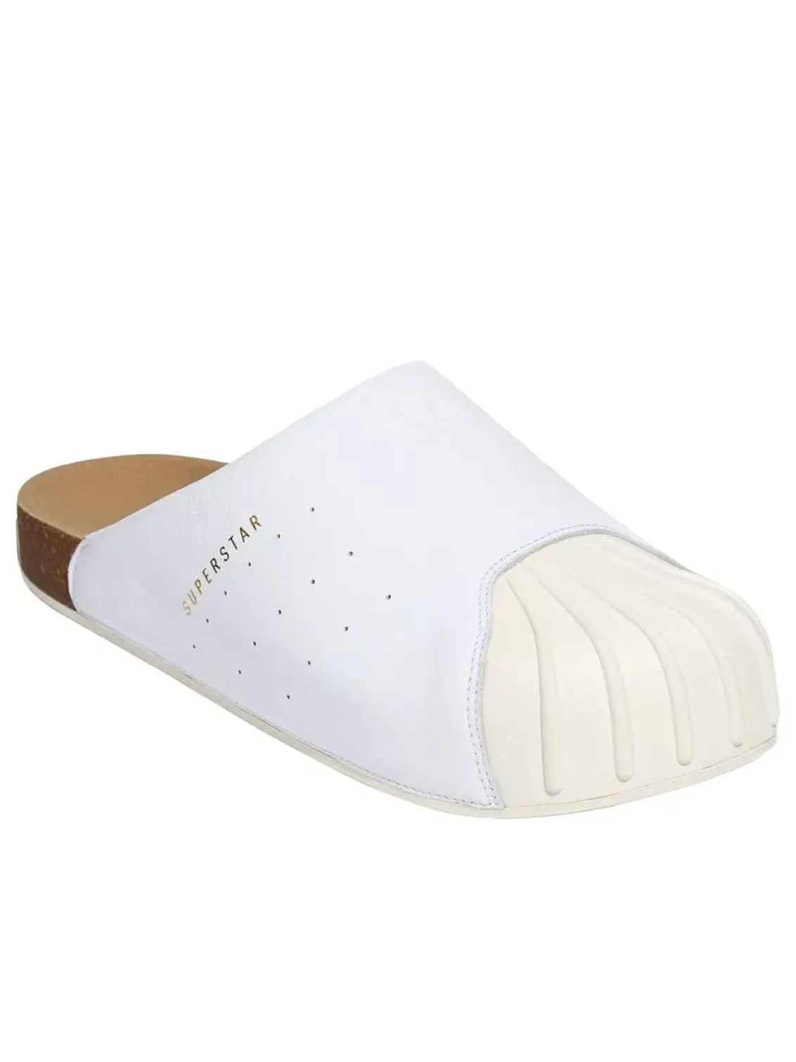 Мужские шлепанцы с закрытым носком Adidas Adimule Superstar Slides — изображение 4 из 5, белый