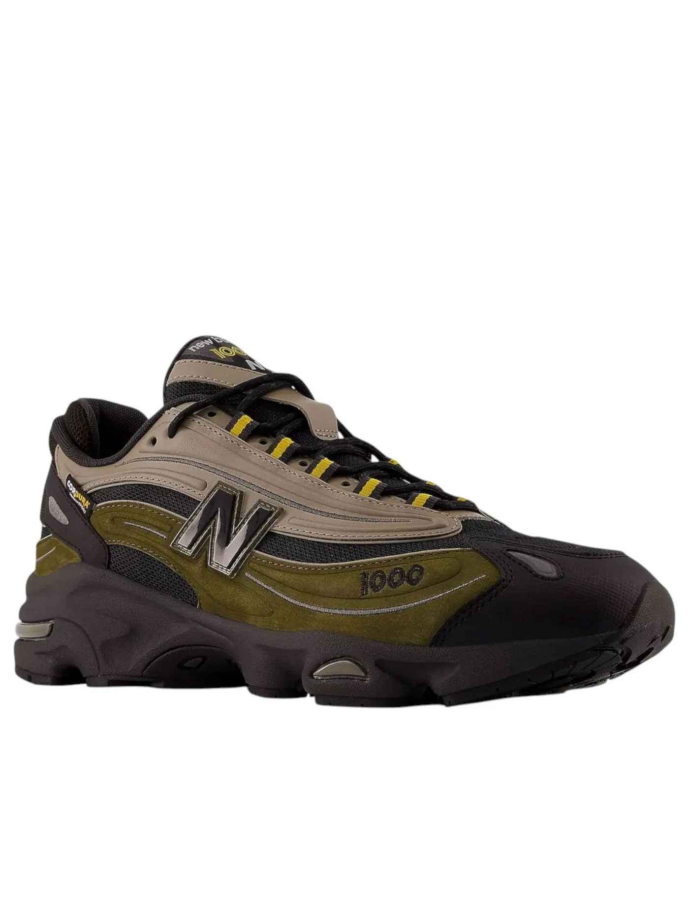 Кроссовки New Balance 1000 Cordura 'Olive Black Yellow' — изображение 5 из 5, оливковый зеленый