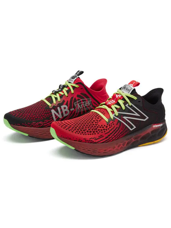 Кроссовки aries x fresh foam 1080v11 'unbalanced iii' New Balance — изображение 2 из 4, черный/красный/желтый
