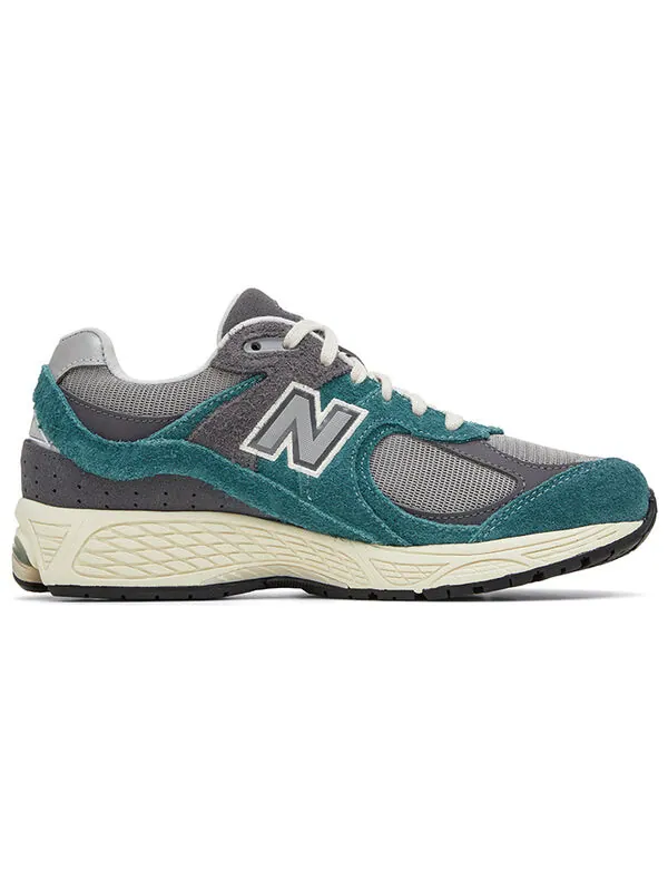 Кроссовки 2002р повседневная обувь New Balance — изображение 2 из 4, серый/зеленый