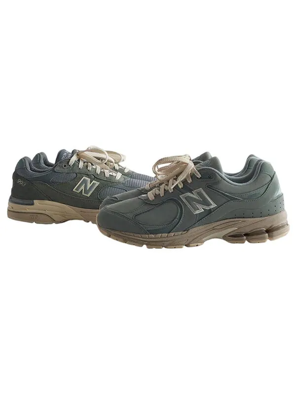 Кроссовки x kith 2002r New Balance — изображение 4 из 4, серый/зеленый