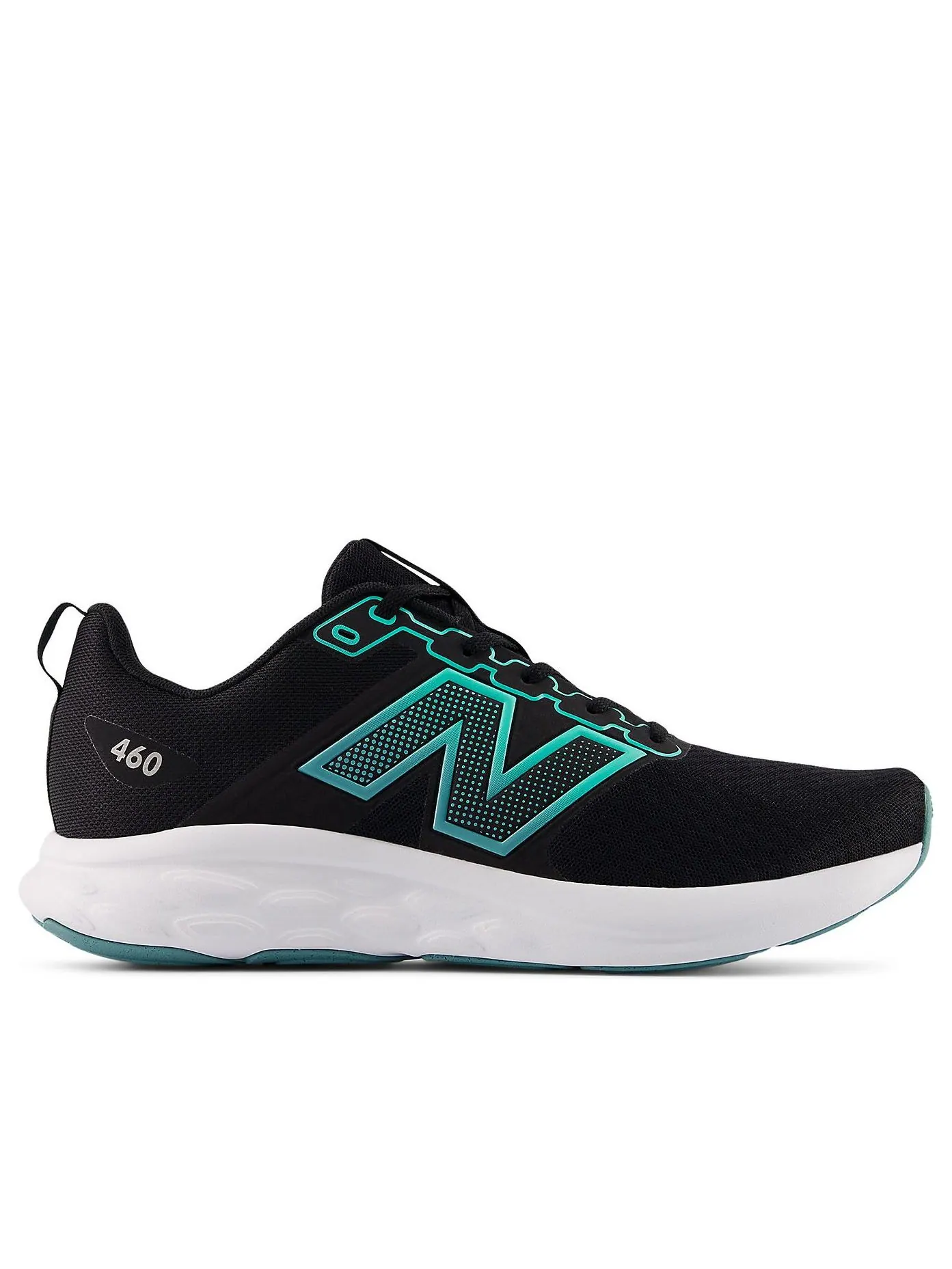 Кроссовки New Balance 460 v4 'Black' — изображение 2 из 5, черный/металлик зеленый