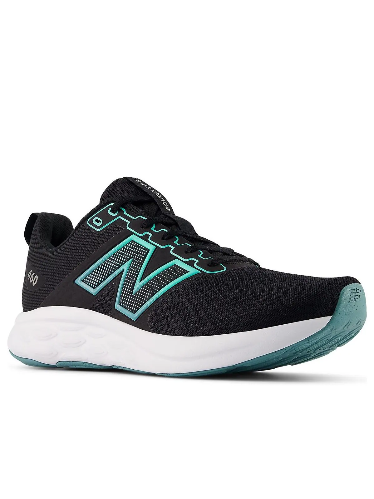 Кроссовки New Balance 460 v4 'Black' — изображение 4 из 5, черный/металлик зеленый