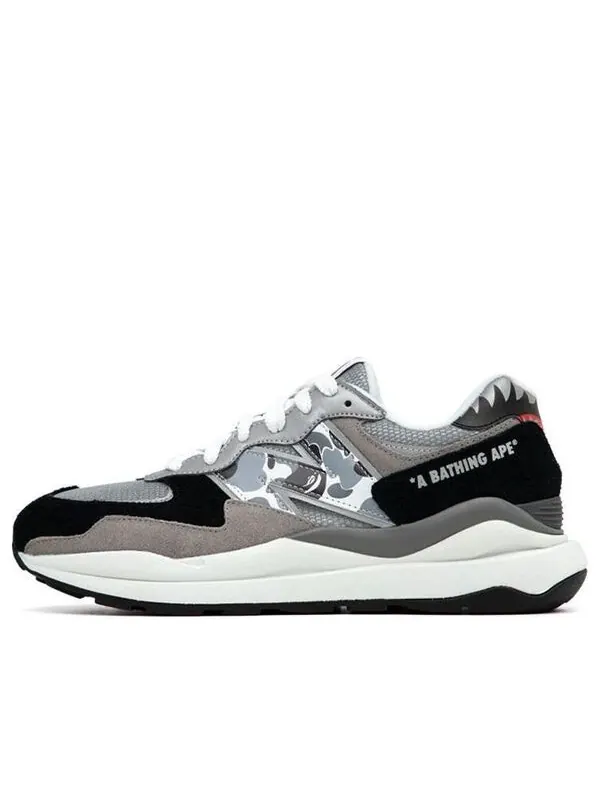 Кроссовки bape x 57 40 New Balance — изображение 1 из 4, черный/серый/белый