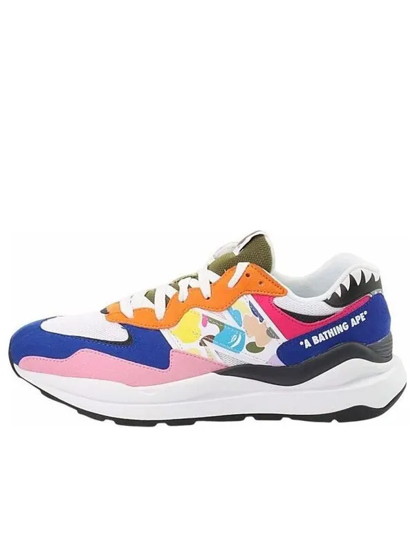 Кроссовки bape x 57 40 New Balance — изображение 1 из 4, белый/синий/розовый
