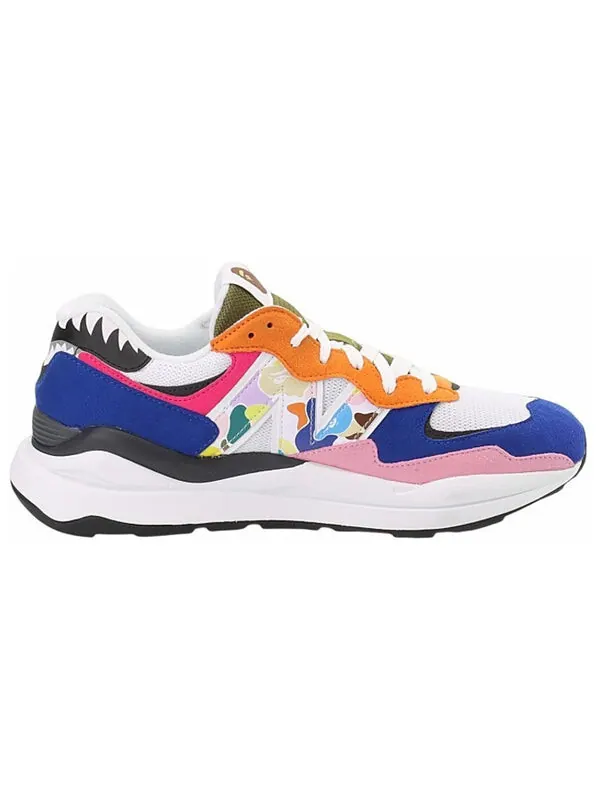 Кроссовки bape x 57 40 New Balance — изображение 3 из 4, белый/синий/розовый