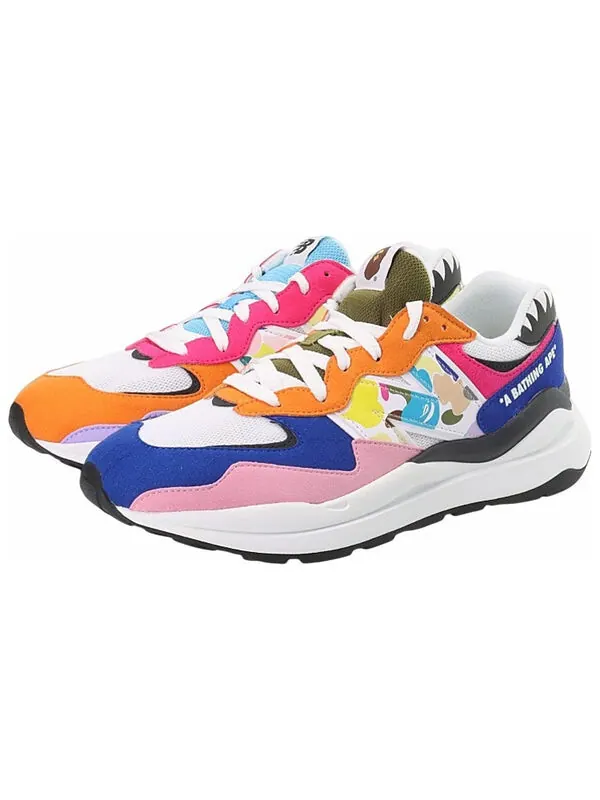Кроссовки bape x 57 40 New Balance — изображение 4 из 4, белый/синий/розовый