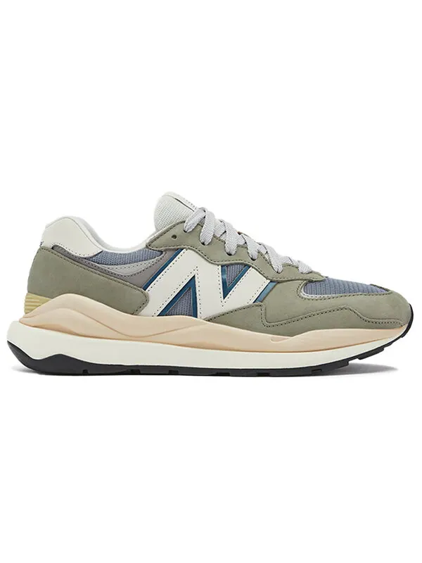 Кроссовки 57/40 'grey khaki' New Balance — изображение 2 из 4, зеленый/синий/белый