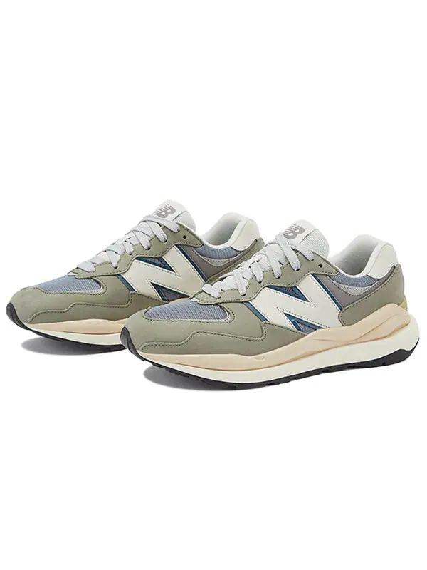 Кроссовки 57/40 'grey khaki' New Balance — изображение 3 из 4, зеленый/синий/белый