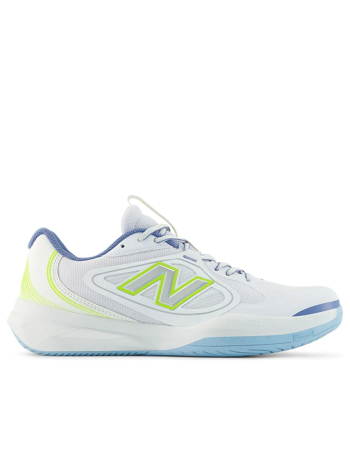 Кроссовки для пиклбола New Balance FuelCell 796v5 'White Alkaline Green' — изображение 2 из 5, белый/зеленый/синий