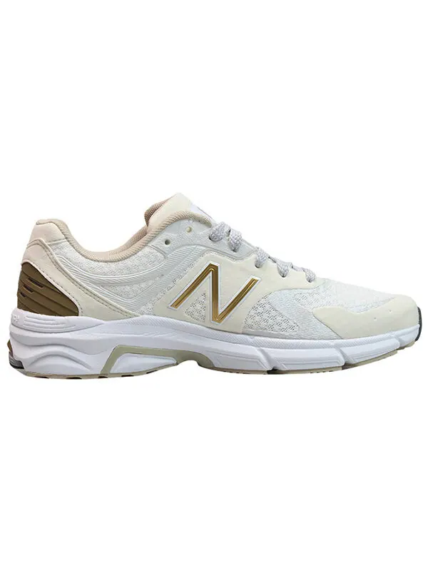 Кроссовки 844 золотистые New Balance — изображение 2 из 4, белый/золотистый