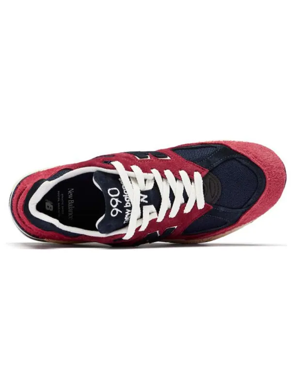 Кроссовки teddy santis x 990v2 сделано в сша New Balance — изображение 3 из 4, красный