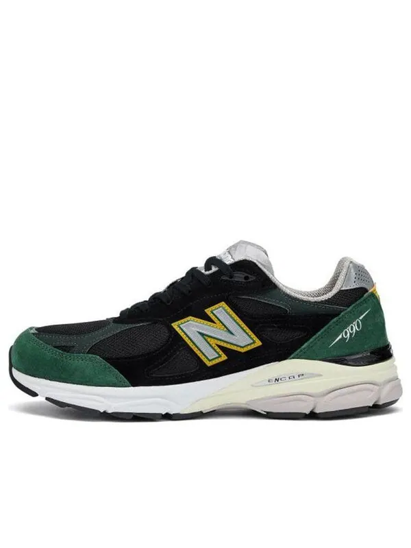 Кроссовки 990v3 сделано в США New Balance — изображение 1 из 4, черный/зеленый