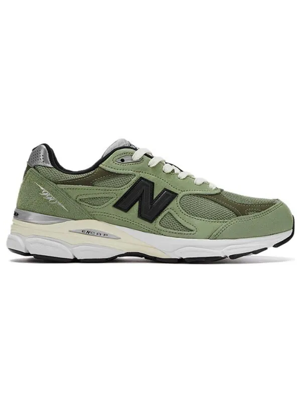 Кроссовки x jjjjound 990v3 made in usa 'olive' New Balance — изображение 2 из 4, зеленый