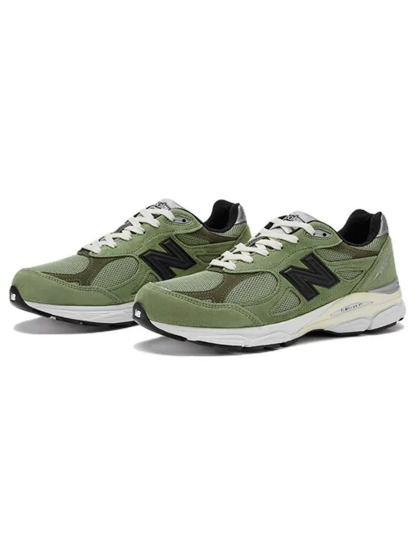 Кроссовки x jjjjound 990v3 made in usa 'olive' New Balance — изображение 3 из 4, зеленый
