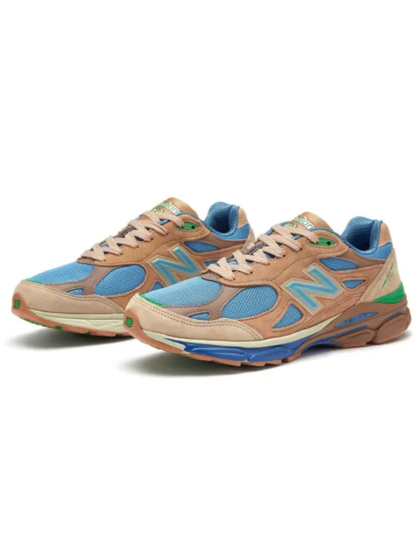 Кроссовки x joe freshgoods 990v3 сделано в сша New Balance — изображение 2 из 4, коричневый/синий/зеленый