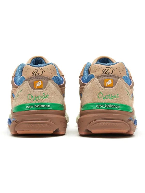 Кроссовки x joe freshgoods 990v3 сделано в сша New Balance — изображение 4 из 4, коричневый/синий/зеленый