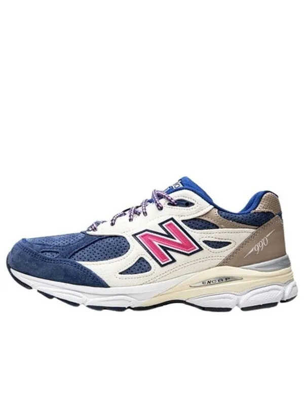 Кроссовки x kith 990v3 сделано в сша New Balance — изображение 1 из 4, белый/синий/розовый