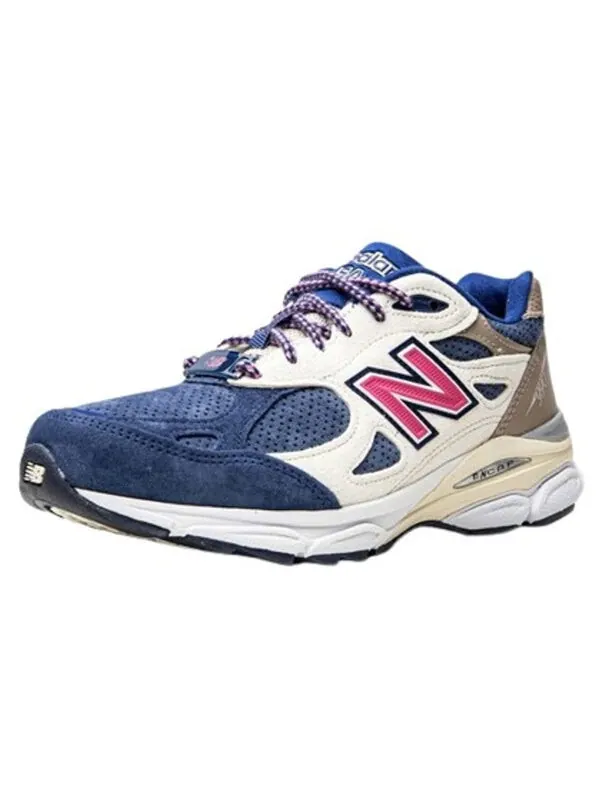 Кроссовки x kith 990v3 сделано в сша New Balance — изображение 2 из 4, белый/синий/розовый